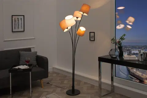 Designové a luxusní stojící lampy Estila Stylová stojací lampa Levels II