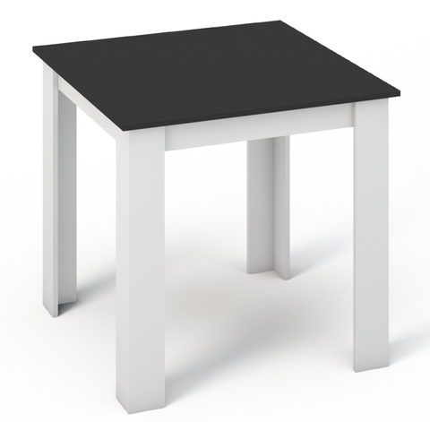 Jídelní stoly Jídelní stůl BEIRA 80x80 bílá/černá