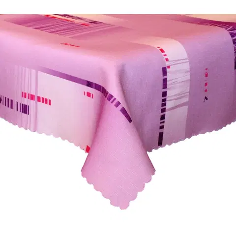 Ubrusy Forbyt, Ubrus s nešpinivou úpravou, Metrix fialový 50 x 100 cm