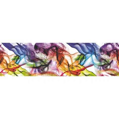 Tapety AG Art Samolepicí bordura Barevný kouř, 500 x 14 cm 