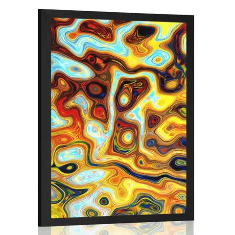 Abstraktní a vzorované Plakát barevná abstrakce