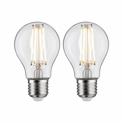 LED žárovky PAULMANN LED žárovka 7 W E27 čirá teplá bílá 2ks-sada 286.41 P 28641