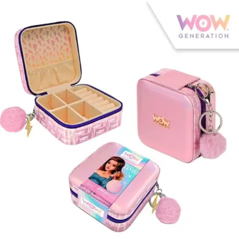 Hračky panenky KIDS LICENSING - Dívčí šperkovnice / box na zip WOW, WOW00010