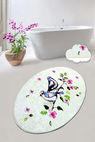 Koupelnové předložky L'essentiel Koupelnový kobereček Bird 80x100 cm vícebarevný
