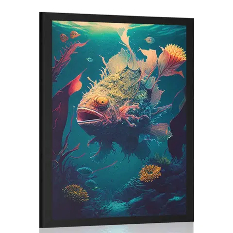 Podmořský svět Plakát surrealistický mořský ďas