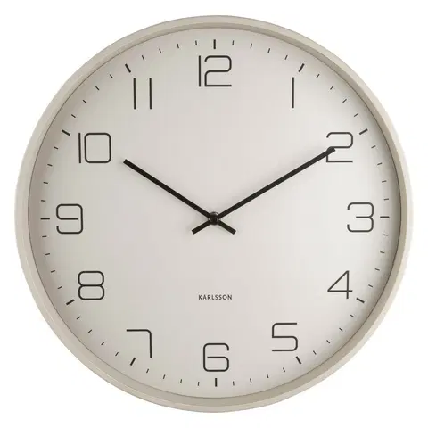 Hodiny Karlsson 5751WG designové nástěnné hodiny, pr. 40 cm