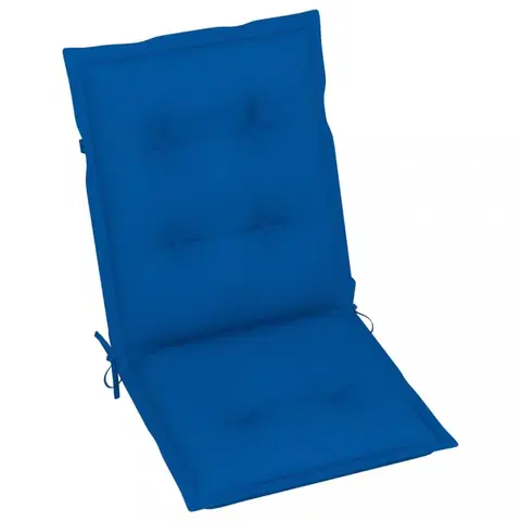 Sedáky Podušky na zahradní židle 6 ks Dekorhome Tmavě modrá