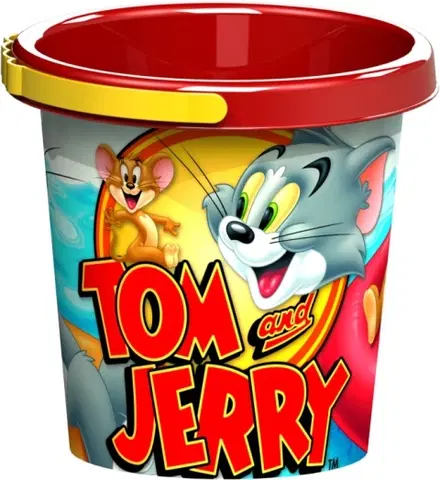 Hračky na zahradu DEMA-STIL - Kyblík do písku Tom a Jerry 14cm
