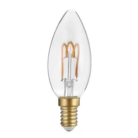 LED žárovky ACA svíčková Spiral filament LED 3W E14 2700K 230V