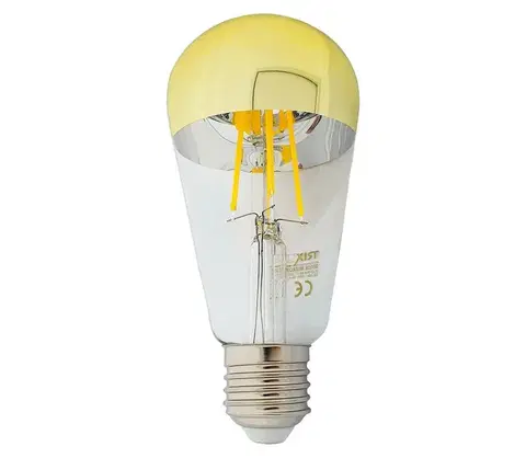 Žárovky  LED Žárovka se zrcadlovým vrchlíkem DECOR MIRROR ST64 E27/8W/230V 4200K zlatá 