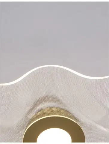 Designová stropní svítidla NOVA LUCE stropní svítidlo SIDERNO zlatý hliník a akryl LED 31W 230V 3000K IP20 9054502