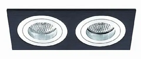 Bodovky do podhledu na 230V BPM Vestavné svítidlo Aluminio Negro, černá, 6LEDx3W, 230V 3055LED2.D40.3K