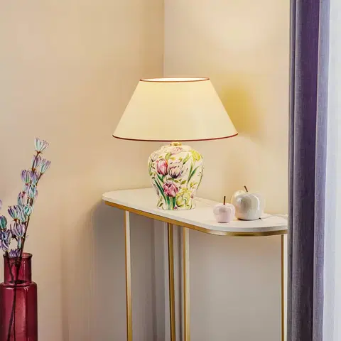 Stolní lampy Menzel Menzel Living - stolní lampa s květinovou nohou