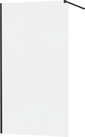 Sprchové zástěny MEXEN/S KIOTO Sprchová zástěna WALK-IN 80x200 cm 8 mm, černá, matné sklo 800-080-101-70-30