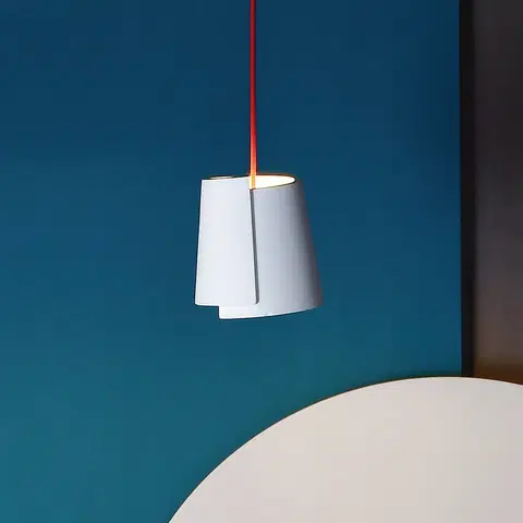 Závěsná světla Deko-Light Závěsné světlo Twister I, bílá, Ø 18 cm