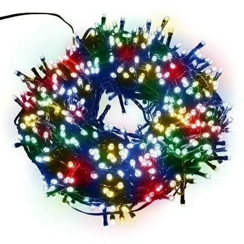 Vánoční řetězy a lamety Kontrast Vánoční řetěz Berny 500LED venkovní/vnitřní multicolor