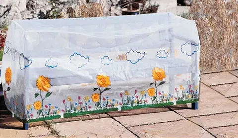 Zahradní slunečníky a doplňky Ochranný obal na lavičku Slunečnice