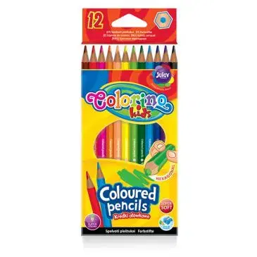 Hračky PATIO - Colorino pastelky hexagonalní 12 barev