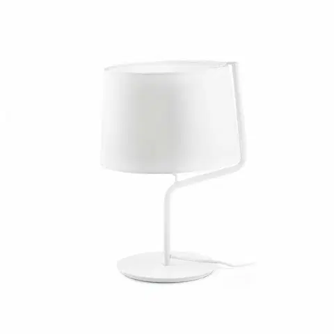Designové stolní lampy FARO BERNI bílá stolní lampa
