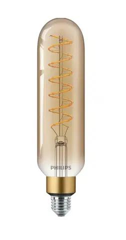 LED žárovky Philips Vintage LED žárovka E27 T65 7W 470lm 1800K stmívatelná, gold