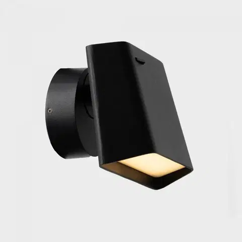 LED bodová svítidla KOHL LIGHTING KOHL-Lighting WALLY nástěnné svítidlo 120X80 mm černá 6 W CRI 80 3000K Non-Dimm