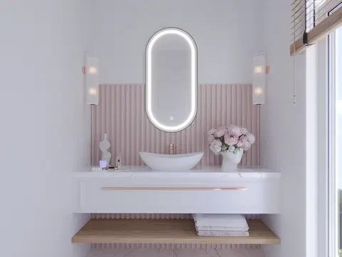 Zrcadla Zrcadlo s LED osvětlením Robienti L
