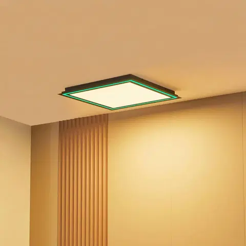 Stropní svítidla Lucande Lucande Leicy LED stropní světlo RGBW bílá 64cm