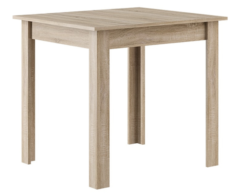Jídelní stoly Jídelní stůl MEPHIT 80x80 cm, dub sonoma