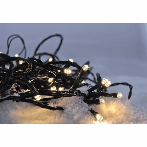 LED řetězy Solight LED vánoční řetěz, 500 LED, 50m, přívod 5m, IP44, teplá bílá 1V05-WW