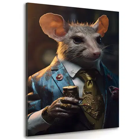 Obrazy zvířecí gangsteři Obraz zvířecí gangster potkan