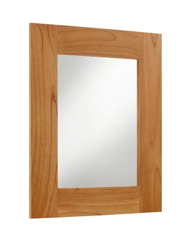 Luxusní a designová zrcadla Estila Masivní nástěnné hranaté zrcadlo Madhu s rámem ze dřeva Mindi 100cm