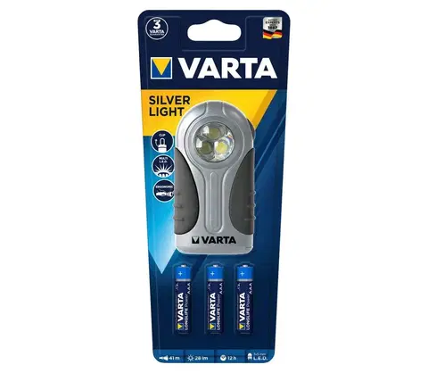 Čelovky VARTA Varta 16647101421 - LED Ruční svítilna SILVER LIGHT LED/3xAAA 