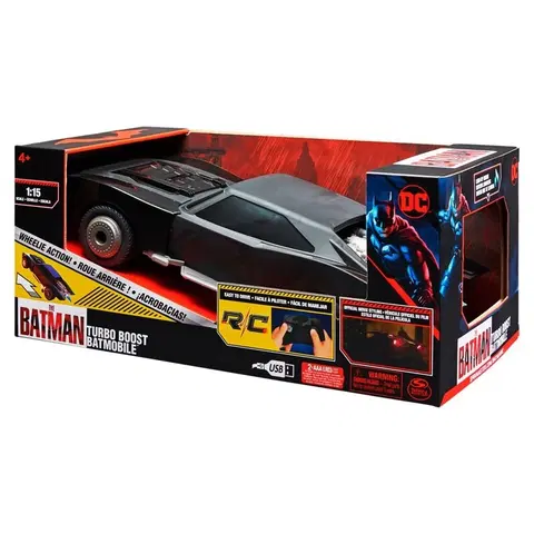 Hračky - RC modely SPIN MASTER - RC Batman film batmobile jízda po zadním
