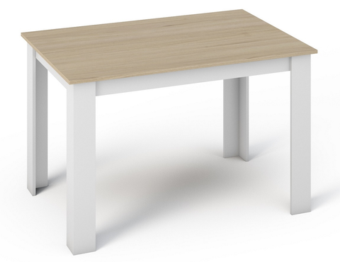 Jídelní stoly Jídelní stůl BEIRA 120x80, sonoma/bílá