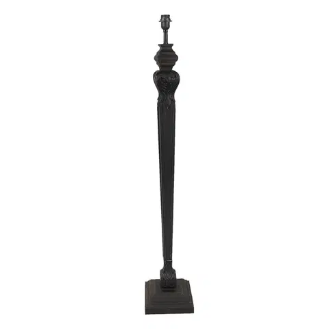 Lampy Černá dřevěná noha k lampě France - Ø 23*134 cm  Clayre & Eef 5LMP347