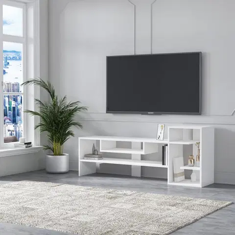 Televizní stolky Televizní stolek GULIO bílý