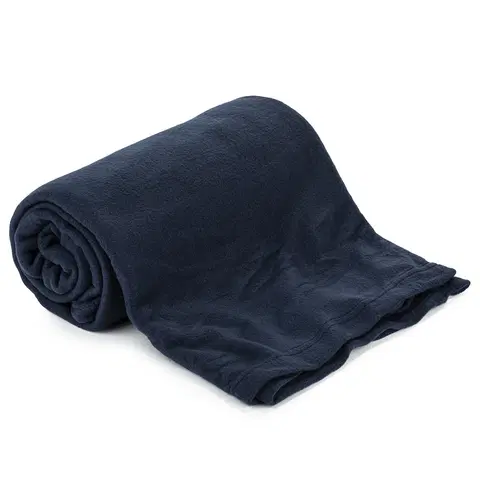 Přikrývky Jahu Fleecová deka UNI tmavě modrá, 150 x 200 cm