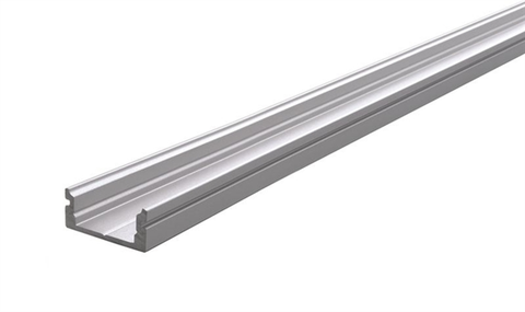 Profily Light Impressions Reprofil U-profil plochý AU-01-10 stříbrná mat elox 2000 mm 970021