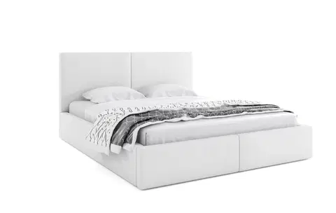 Postele BMS Manželská postel HAILEY | bez matrace 120 x 200 cm Barva: Bílá