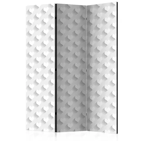 Paravány Paraván Grey Hearts Dekorhome 135x172 cm (3-dílný)