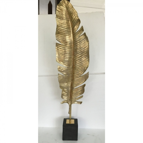 Dekorativní předměty KARE Design Dekorace Zlaté Pírko 147cm