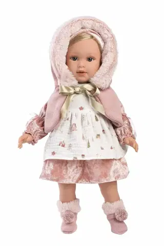 Hračky panenky LLORENS - 54044 LUCIA - realistická panenka s měkkým látkovým tělem - 40 cm
