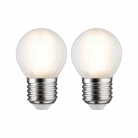 LED žárovky PAULMANN LED kapka 5 W E27 mat teplá bílá 2ks-sada 286.39 P 28639