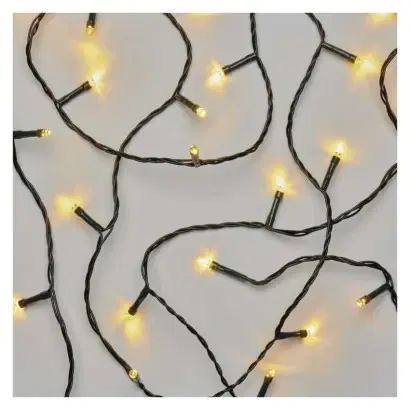 Vánoční řetězy a lamety EMOS LED vánoční řetěz Steny s časovačem 18 m teplá bílá
