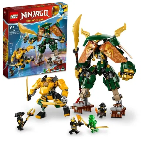 Hračky LEGO LEGO - NINJAGO 71794 Lloyd, Arin a jejich tým nindžovských robotů