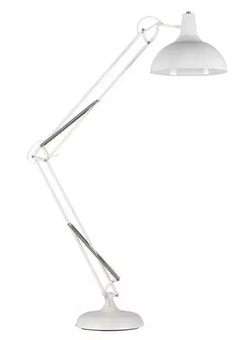 Industriální stojací lampy Azzardo GUNNAR stojací lampa 1x E27 50W bez zdroje 165cm IP20, bílá