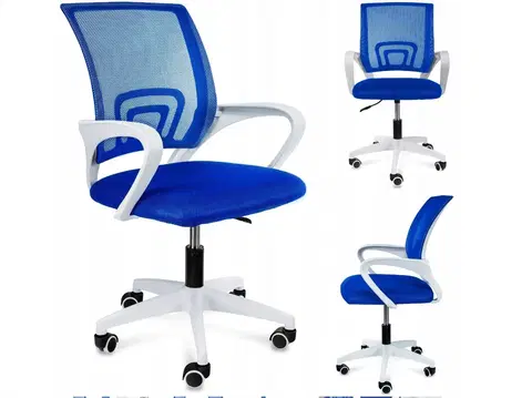 Kancelářské židle ArtJum Kancelářské křeslo JUPI | bílá podnož / modrá