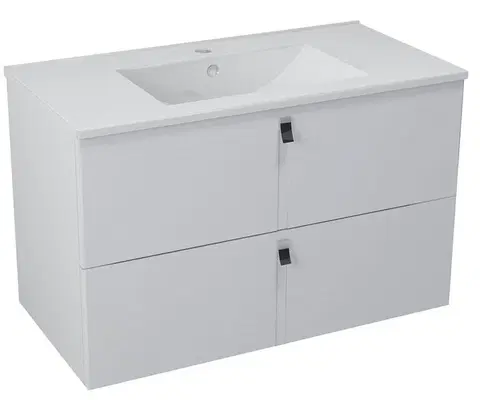 Koupelnový nábytek SAPHO MITRA umyvadlová skříňka 89,5x55x45,2 cm, bílá MT091