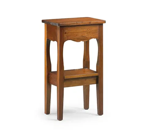 Luxusní a designové příruční stolky Estila Koloniální telefonní stolek M-Vintage z masivního mahagonového dřeva hnědé barvy 74cm