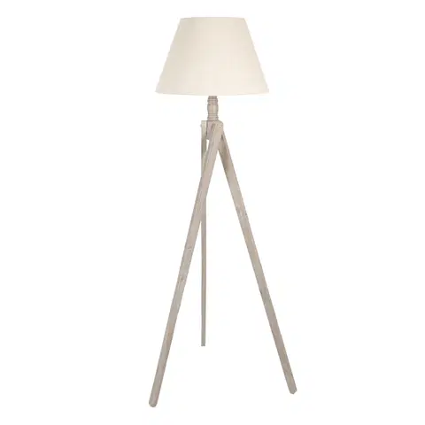 Lampy Béžová lampa Antonio - 45*45*152 cm / E27 / max 40W Clayre & Eef 5LMP640